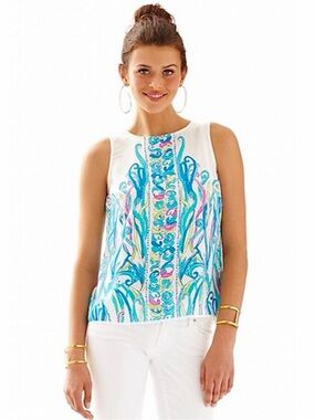 NWT Lilly Pulitzer Iona Shell Long Story L